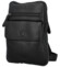 Pánská kožená crossbody taška černá - Bellugio Veren