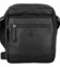 Pánská kožená crossbody taška černá - Bellugio Lewin