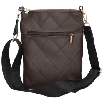 Dámská crossbody kabelka tmavě hnědá - Laura Biaggi Amia