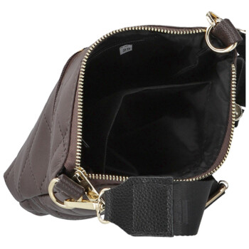 Dámská crossbody kabelka tmavě hnědá - Laura Biaggi Amia