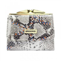 Dámská kožená peněženka šedá - Gregorio Viera