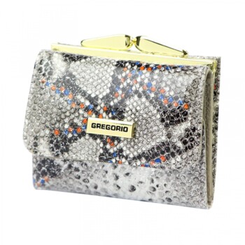 Dámská kožená peněženka šedá - Gregorio Viera