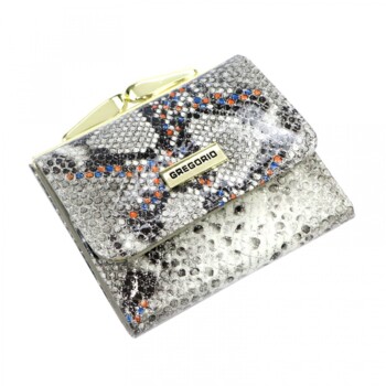 Dámská kožená peněženka šedá - Gregorio Viera