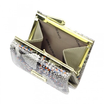 Dámská kožená peněženka šedá - Gregorio Viera