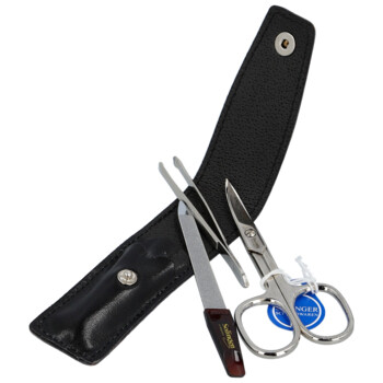 Kožená manikúra a pedikúra černá - Solingen Feliksa