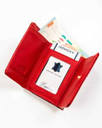Dámská kožená peněženka červená - Rovicky Galax