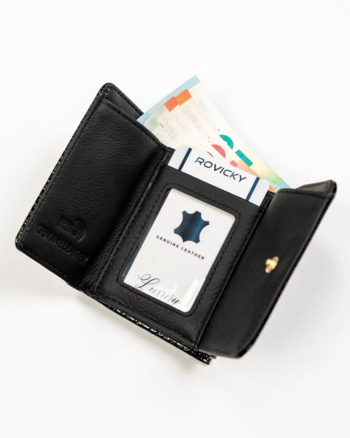 Dámská kožená peněženka černá - Rovicky Galax