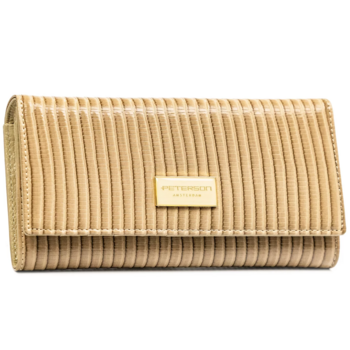 Dámská koženkovo/kožená peněženka béžová - Peterson Merilee