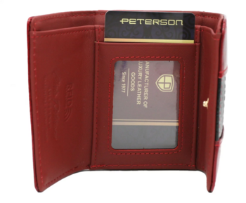 Dámská kožená peněženka červená - Peterson Roxana