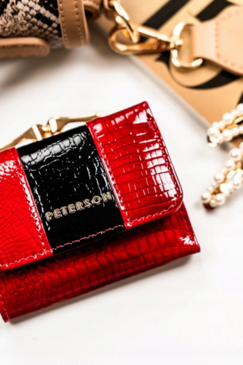 Dámská kožená peněženka červená - Peterson Roxana