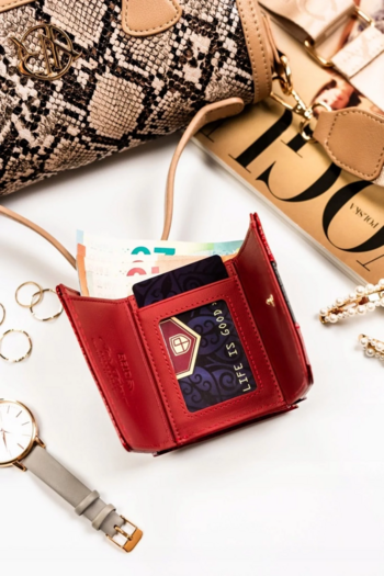 Dámská kožená peněženka červená - Peterson Roxana