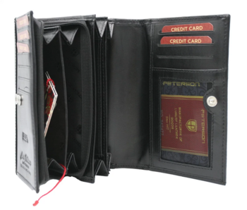 Dámská kožená peněženka černá - Peterson Persi