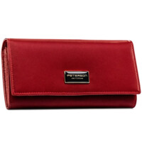 Dámská koženkovo/kožená peněženka červená - Peterson Birgita