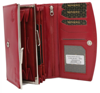 Dámská kožená peněženka červená - Rovicky Frieda