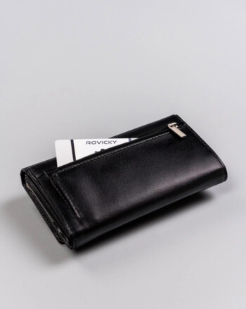 Dámská kožená peněženka černá - Rovicky Frieda