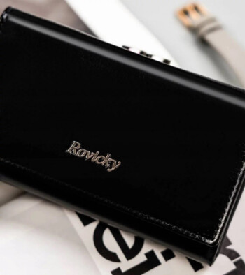 Dámská kožená peněženka černá - Rovicky Gabra