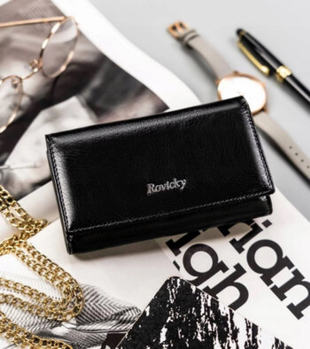 Dámská kožená peněženka černá - Rovicky Gabra