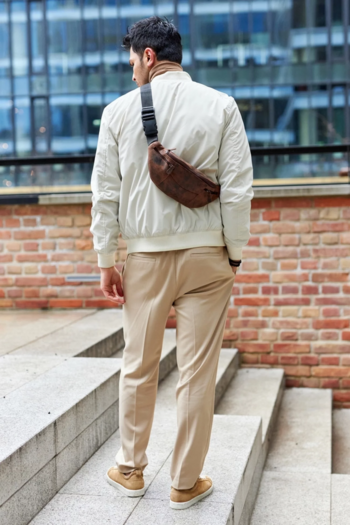 Pánská kožená ledvinka hnědá - Peterson Radom