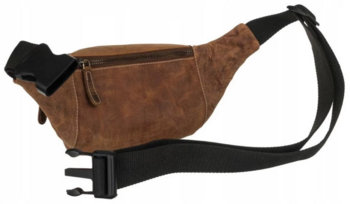 Pánská kožená ledvinka taupe - Wild Madron