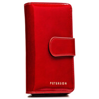 Dámská kožená peněženka červená - Peterson Asim