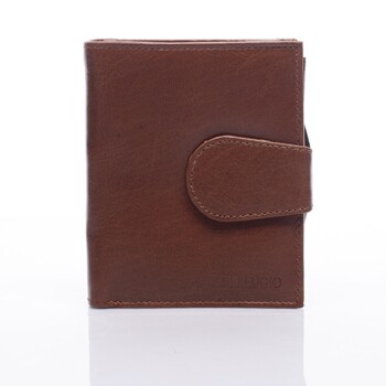 Dámská stylová kožená peněženka hnědá - Ellini Dahlia