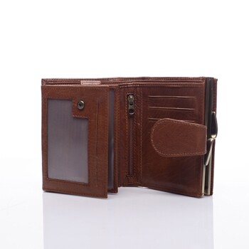 Dámská stylová kožená peněženka hnědá - Ellini Dahlia