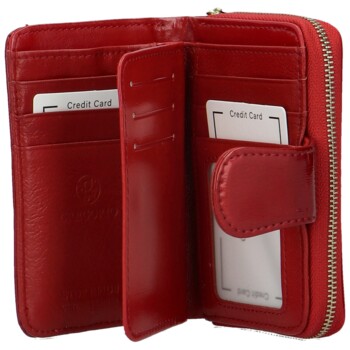 Dámská kožená peněženka červená - Gregorio Bradys Two