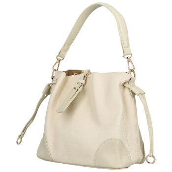 Dámská kabelka na rameno krémová - Firenze Lamisia