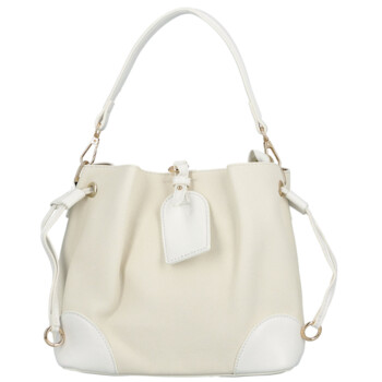 Dámská kabelka na rameno krémová/bílá - Firenze Lamisia