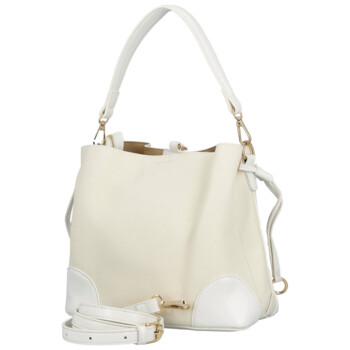 Dámská kabelka na rameno krémová/bílá - Firenze Lamisia