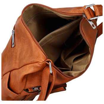 Dámská crossbody kabelka koňaková - Firenze Olefis