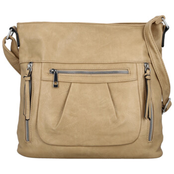 Dámská crossbody kabelka béžová - Firenze Angelis