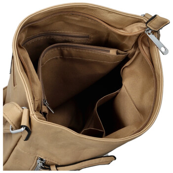 Dámská crossbody kabelka béžová - Firenze Angelis