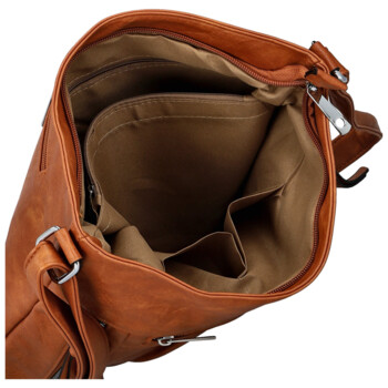 Dámská crossbody kabelka hnědá - Firenze Angelis