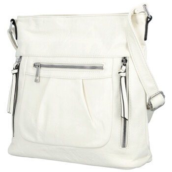 Dámská crossbody kabelka bílá - Firenze Angelis