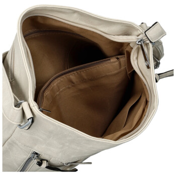 Dámská crossbody kabelka krémová - Firenze Angelis