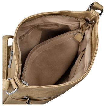 Dámská crossbody kabelka béžová - Firenze Trixana new