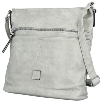 Dámská crossbody kabelka světle šedá - Firenze Trixana new