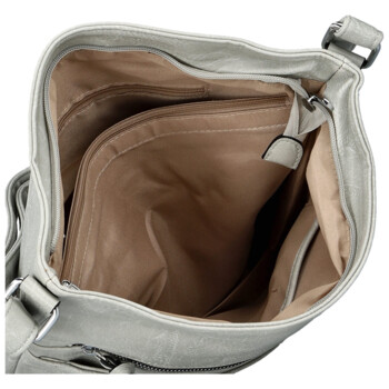 Dámská crossbody kabelka světle šedá - Firenze Trixana new
