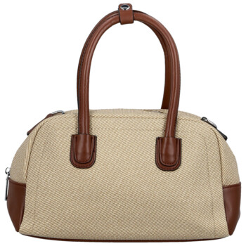 Dámská kabelka do ruky béžová/hnědá - Firenze Leesha