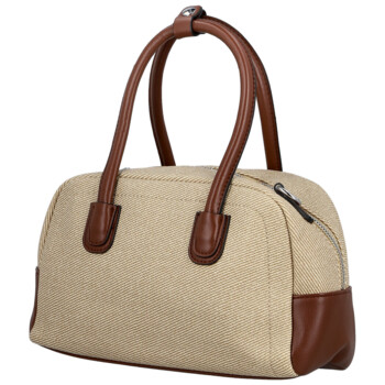 Dámská kabelka do ruky béžová/hnědá - Firenze Leesha