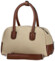 Dámská kabelka do ruky béžová/hnědá - Firenze Leesha