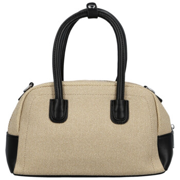 Dámská kabelka do ruky béžová/černá - Firenze Leesha