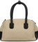 Dámská kabelka do ruky béžová/černá - Firenze Leesha