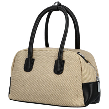 Dámská kabelka do ruky béžová/černá - Firenze Leesha