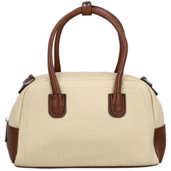 Dámská kabelka do ruky krémová/hnědá - Firenze Leesha