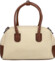 Dámská kabelka do ruky krémová/hnědá - Firenze Leesha