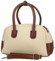 Dámská kabelka do ruky krémová/hnědá - Firenze Leesha