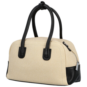 Dámská kabelka do ruky krémová/černá - Firenze Leesha