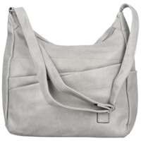 Dámská crossbody kabelka světle šedá - Firenze Ricco